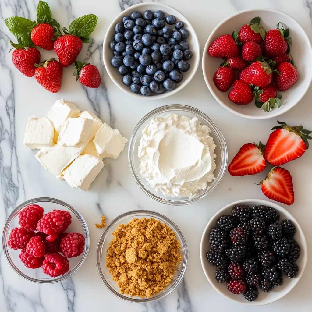 Red White & Blue Mixed Berry Yum Yum: A Festive 4th of July Delight 5 Red White & Blue Mixed Berry Yum Yum dessert