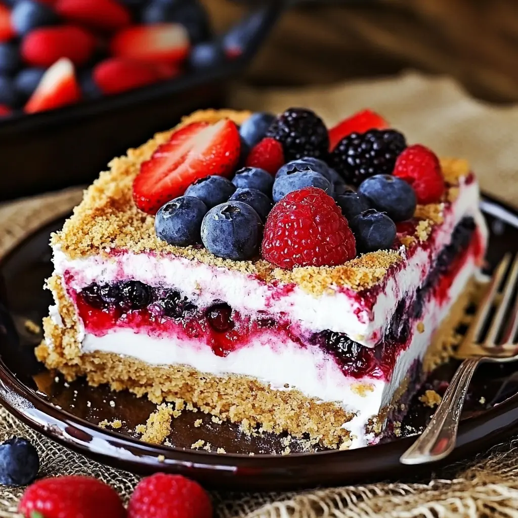 Red White & Blue Mixed Berry Yum Yum: A Festive 4th of July Delight 6 Red White & Blue Mixed Berry Yum Yum dessert