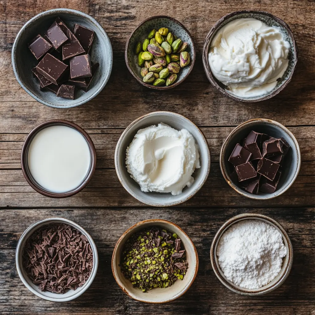 Amazing Dubai Chocolate Ice Cream Bars: The Ultimate Homemade Treat 6 Dubai chocolate ice cream bars on marble
