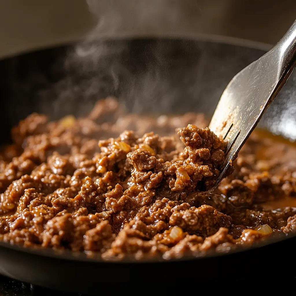 ground beef for viral sweet potato beef bowl