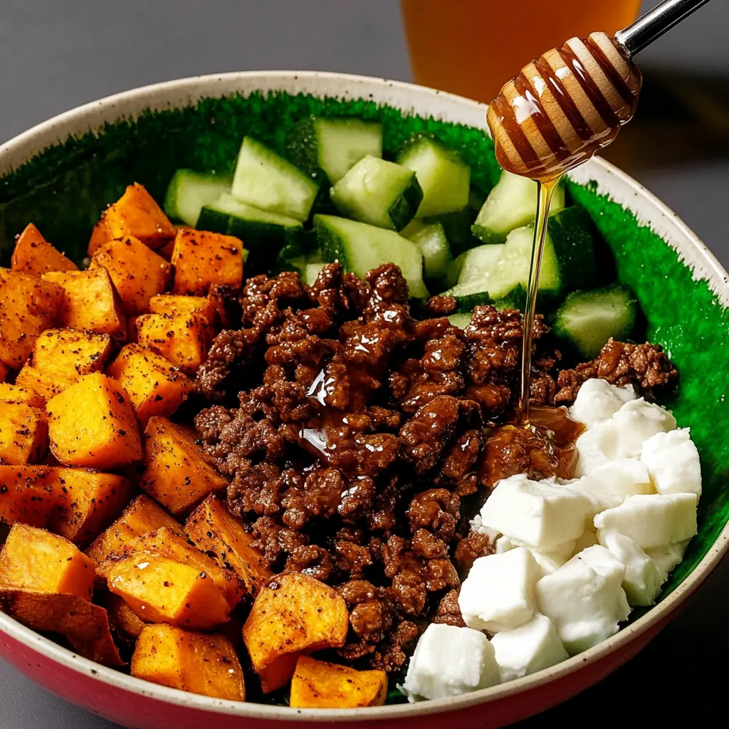 Hot Honey Sweet Potato Beef Bowl: A Flavorful Delight