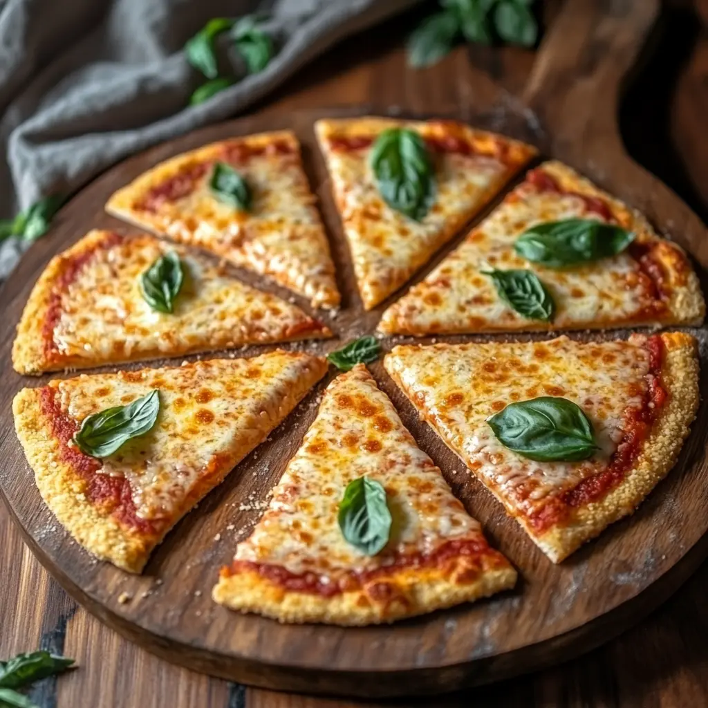 keto cottage cheese pizza crust fresh baked with toppings