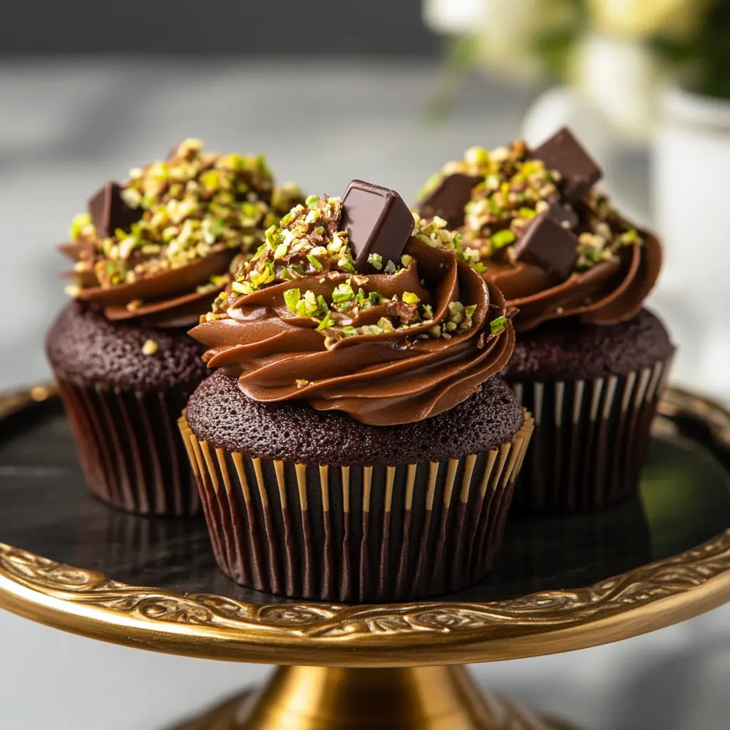 Dubai Chocolate Bar Cupcake: The Ultimate Indulgence with a Story 8 Serving Dubai chocolate bar cupcakes