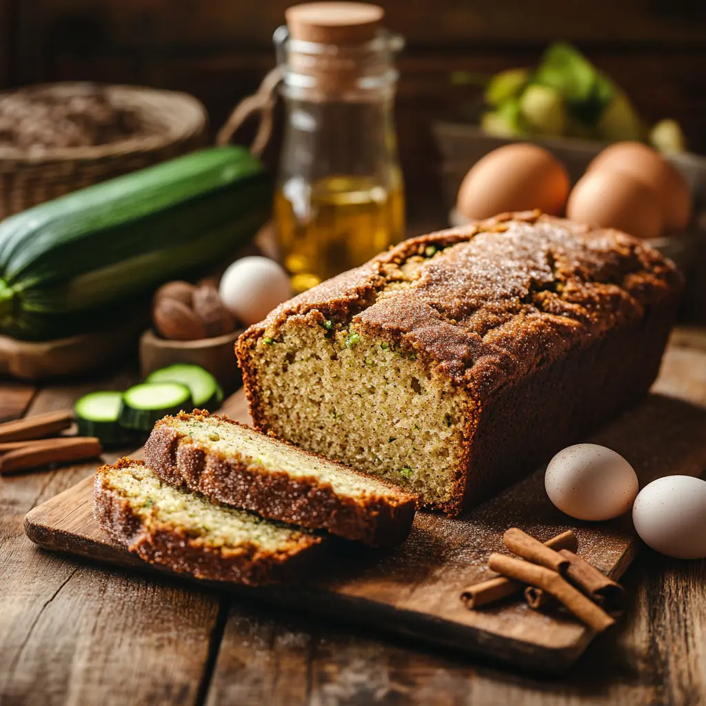 Snickerdoodle Zucchini Bread: The Ultimate Cozy Twist for Home Bakers 6 Sliced snickerdoodle zucchini bread served on cutting board