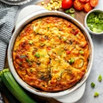 Zucchini Pie: Simple Summer Recipe for a Cheesy, Garden-Fresh Meal 3 Zucchini pie with fresh summer vegetables